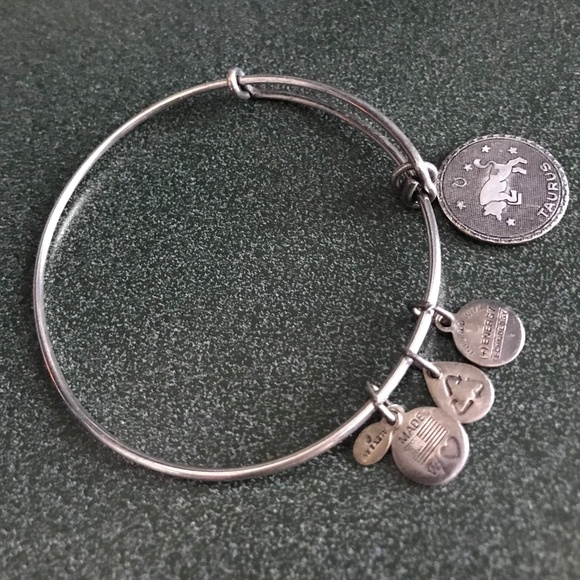 Alex and Ani Silver Expandable Wire Bracelet Taurus - Picture 13 of 16